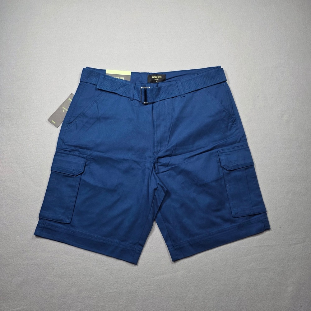 Avenue 1975 New York Cargo Shorts -Blue Size 32 - NWT